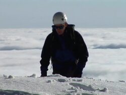 HD: Hiking In The Winter Stock Footage