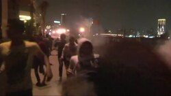 Protesters in running battles with police near UK embassy in capital News Clip