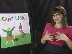 Interview with Lisa Loeb Stock Footage