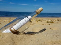 Message in a Bottle Series IV 4K Stock Footage