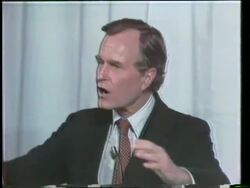 Ronald Reagan / George Bush Debate Stock Footage