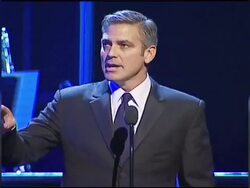 VOICED: Spotlight On:  George Clooney - Spanish Version Stock Footage