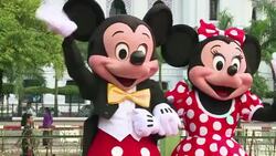 CLEAN : Mickey and Minnie at Myanmars pagoda News Clip