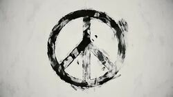 ART PEACE SYMBOL Stock Footage