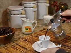 Making coffee Stock Footage