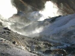 HD, NTSC: Volcanic river (video) Stock Footage