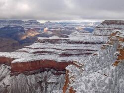 Time lapse over looking the Grand Canyon Stock Footage