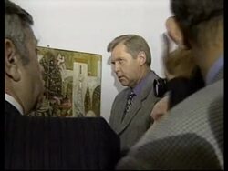 USA: NEW YORK: MIKHAIL GORBACHEV AT RUSSIAN ART EXHIBITION News Clip