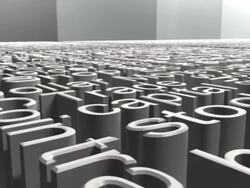 3d letter's animation. Stock Footage