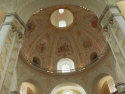 MS TD Ceiling of Frauenkirche / Dresden, Germany Stock Footage