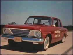 1964 line up of Studebaker cars Stock Footage
