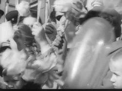 Fidel Castro visits with Khrushchev in Moscow Stock Footage