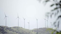 Wind farm Stock Footage