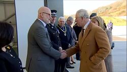 Prince Charles meeting South Wales Air Ambulance News Clip