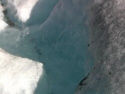 Glacier Waterfall Stock Footage