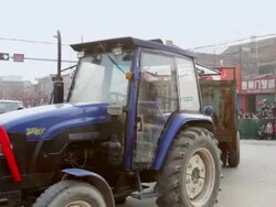 MS ZO TS Villagers dressed as ancient figures attend parade during Shehuo celebrations, Shehuo is traditional festive folk celebration during chinese spring festival  AUDIO  / xi'an, shaanxi, china Stock Footage