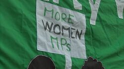 The Green Party Hold Demonstration In Westminster RE Televised Debates News Clip