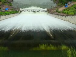 Hydroelectric Power Dam Stock Footage