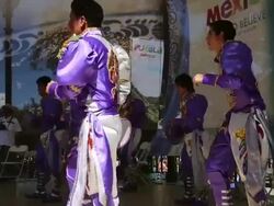 Immigrants Attend Largest Mexican Food Festival in U.S. Stock Footage