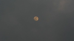 moon in dark sky 4k Stock Footage