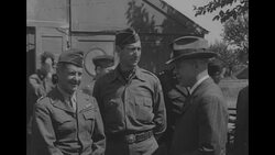 US Undersecretary of War Robert P. Patterson with Gen. Mark Clark in Europe in 1945 News Clip
