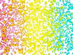 Cubes Fly To Form World Map Stock Footage