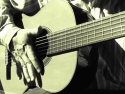 Playing sevillanas Stock Footage