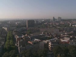 WS View of Brussels city / Brussels, Brussels, Belgium  Stock Footage