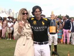 Nacho Figueras at Seventh Annual Veuve Clicquot Polo Classic at at Liberty State Park on May 31, 2014 in Jersey City, New Jersey Stock Footage