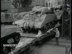 Army equipment on train Instructional Video