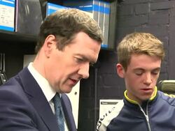 George Osborne visits bike shop in Sutton News Clip