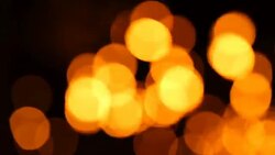 LR Real Panning Candle Bokeh Blurred Light Abstract Background Stock Footage