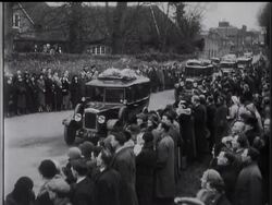 Village Funeral For Mr Edgar Wallace News Clip