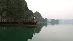 Halong Bay Landscape, Vietnam Stock Footage