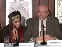 Patrick 'PAJO' Hyland, Nicole 'Snooki' Polizzi, Andy Polizzi at Nicole 'Snooki' Polizzi Introduces Team Snooki Boxing, New York, NY, United States, 01/12/2012 Stock Footage