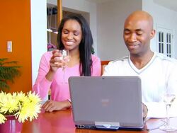 Online Social Networking AI Jib Side Stock Footage