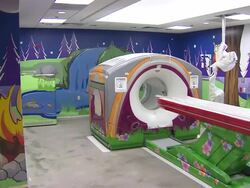 Kids PET-CT Room At Children's Hospital Stock Footage