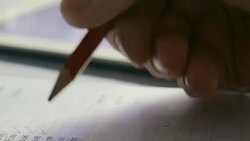 Bank balance close up Stock Footage