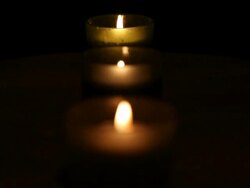 aligned candles Stock Footage