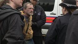 Police Officers Arresting Anti-Austerity Protester News Clip