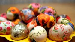 Easter Eggs Stock Footage