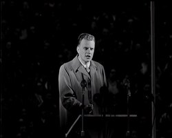 BILLY GRAHAM AT WEMBLEY News Clip