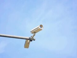 Timelapse security camera Stock Footage