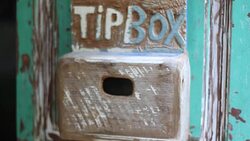 wooden tip box Stock Footage