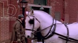 Policemen entering the police station, 1908 - reenactment Stock Footage