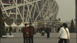 Beijing Birds Nest Stadium after 2008 Olympics News Clip