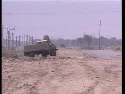 GWT: Black smoke rises from burning oil wells News Clip