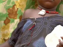 Little child standing by his mother Stock Footage