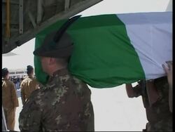 Bodies of Italian soldiers killed in attack leave for Italy News Clip