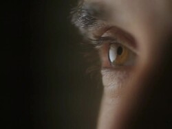 CU View of man eye / Seattle, WA, United States Stock Footage